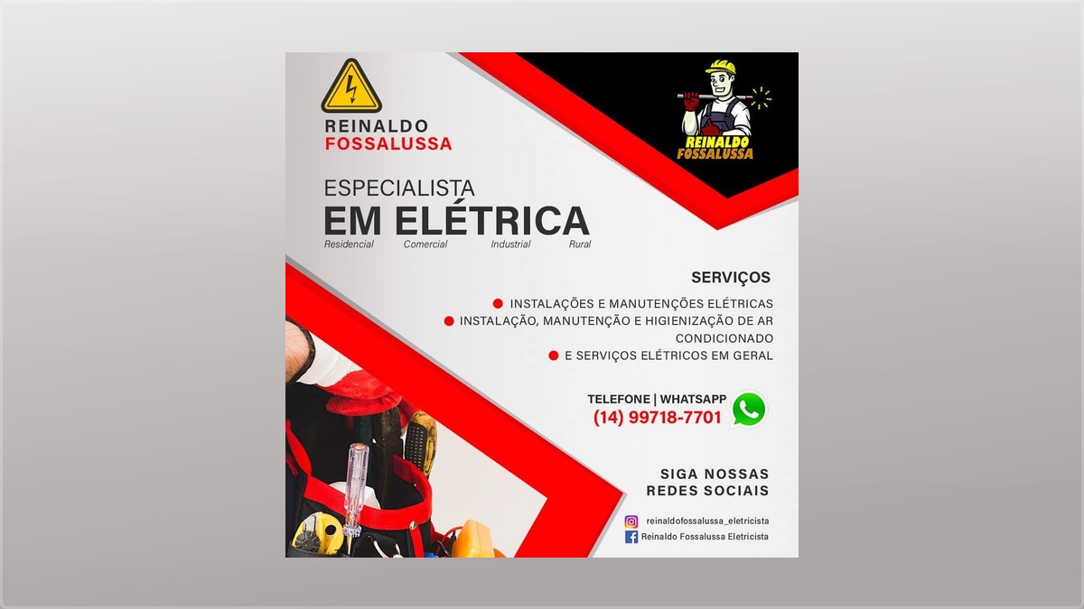 Reinaldo Fossalussa - Eletricista